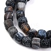 Natural Weathered Agate Beads Strands G-G177-E19-04-4