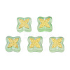 Transparent Spray Painted Glass Beads LAMP-N032-01-A02-2