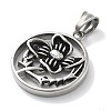304 Stainless Steel Pendants STAS-Z098-17AS-2
