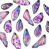 Transparent Epoxy Resin Pendants RESI-FS0002-33B-2