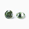 Cubic Zirconia Pointed Back Cabochons ZIRC-WH0001-B09-2