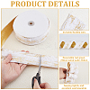 Gold Stamping Single Face Velvet Ribbon OCOR-WH0082-360A-3
