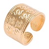 304 Stainless Steel Snake Pattern Open Cuff Rings DY6294-2-1