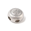 Rack Plating Brass & Clear Cubic Zirconia Pendants KK-Z047-07P-Y-RS-2