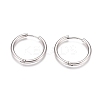 Tarnish Resistant 304 Stainless Steel Huggie Hoop Earrings EJEW-G272-01-20mm-P-1