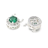 Brass Micro Pave Cubic Zirconia Beads KK-G531-01S-01-2