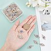 60Pcs 2 Style Light Gold Plated Alloy Links Connectors ENAM-NB0001-51-4