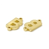 Rack Plating Brass Letter Connector Charms KK-C007-38G-B-3