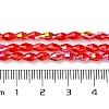 Transparent Electroplate Glass Beads Strands GLAA-K064-04A-AB01-4