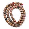 Natural Rhodonite Beads Strands G-R494-A12-02-2