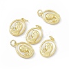 Rack Plating Brass Pendants X-KK-B065-13G-4