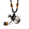 Lampwork Perfume Bottle Pendant Necklace with Glass Beads LS-BOTT-PW0002-059A-04-1
