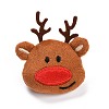Christmas Deer Cotton & Non-Woven & Velvet Fabric Brooch LS-JEWB-A003-13-1