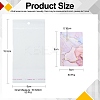 50Pcs Rectangle Hot Stamping Cardboard Paper Jewelry Display Cards CDIS-CJ0001-04-2