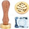 Olycraft 3Pcs 3 Style Golden Brass Stamp Head DIY-OC0007-82D-1