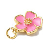 Rack Plating Brass Enamel Charms KK-O142-56G-04-3