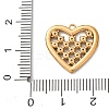 304 Stainless Steel Rhinestone Pendants STAS-G385-10G-01-3