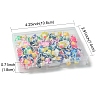 60Pcs 15 Colors Handmade Polymer Clay 3D Flower Plumeria Beads CLAY-FS0001-39-6