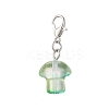 Handmade Lampwork Mushroom Pendant Decorations HJEW-JM03390-4