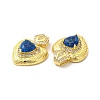 Rack Plating Brass & Rhinestone Pendants KK-H438-07G-05-3