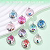 10Pcs Transparent Glass Pendants GLAA-YW0004-68-1