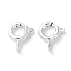 Rack Plating Brass Spring Ring Clasps KK-F090-22S-1