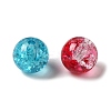 Spray Painted Crackle Glass Beads CCG-JP0001-01-2