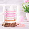 6Pcs 6 Styles 8mm Glass Round Beaded Stretch Bracelet Sets BJEW-TAC0023-8