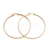 201 Stainless Steel Big Hoop Earrings with 304 Stainless Steel Pins for Women EJEW-E146-07G-1