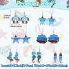 7 Pairs 1 Styles Acrylic Dangle Earrings EJEW-CJ0001-06-2