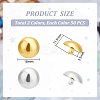 100Pcs 2 Colors 1-Hole Plating Acrylic Shank Buttons FIND-UN0016-03-3