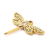 304 Stainless Steel Crystal Rhinestone Pendants STAS-P385-05C-G-2