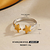 304 Stainless Steel Cuff Open Rings for Women FS-WG0ACBE-08-1
