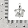Brass Micro Pave Cubic Zirconia Pendants KK-I719-33P-3