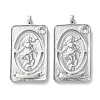 Brass Micro Pave Cubic Zirconia Pendants KK-C079-04P-1