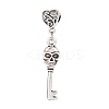 Tibetan Style Alloy European Dangle Charms MPDL-G029-02AS-1