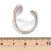 304 Stainless Steel Cuff Open Rings LS-RJEW-D336-02P-3