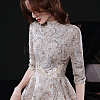 Flower Pattern Rhinstone Appliques AJEW-FG0002-40B-6