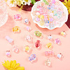 100Pcs 5 Styles Animals Transparent Acrylic Beads OACR-TA0005-02-5