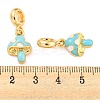 Rack Plating Alloy Enamel Mushroom European Dangle Charms FIND-B034-18G-02-3