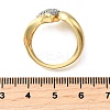 Brass Micro Pave Cubic Zirconia Cuff Rings RJEW-D313-07PG-5