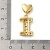 Rack Plating Brass Micro Pave Clear Cubic Zirconia Perdants KK-C067-12G-I-3