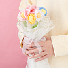 Wrinkled Wavy Polyester Flower Bouquets Wrapping Packaging FIND-WH0110-751B-3