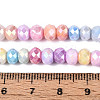 Anti-Tarnish Electroplate Rondelle Glass Beads Strands EGLA-T021-6mm-17-10-4