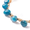 Natural Apatite Braided Beaded Bracelet BJEW-JB07997-07-3