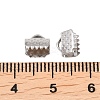 Non-Tarnish 304 Stainless Steel Ribbon Crimp Ends X-STAS-S047-056-5