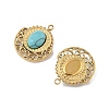 Synthetic Turquoise Pendants STAS-P380-19G-01-2