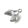 Brass Pave Clear Cubic Zirconia Charms KK-C096-14D-P-2