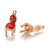 Alloy Enamel Pendants ENAM-I044-02B-1