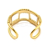 Real 18K Gold Plated Titanium Steel Cuff Earrings EJEW-D072-01B-G-3